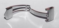Polished Stainless Steel 18 mm Deployment Clasp to fit TAG Heuer models listed below