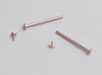 Gold plated screw tube conversion kit for fitting leather straps to TAG Heuer S/el gents models listed below