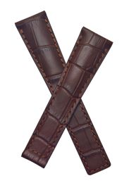 20/16 mm brown crocodile-style genuine leather strap to fit TAG Heuer Monza models listed. Please read clasp fitment details.