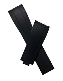 Black rubber deployment strap to fit Rolex Daytona, Explorer, GMT, Sea Dweller, Submariner and Yachtmaster models with 20 mm lug width.