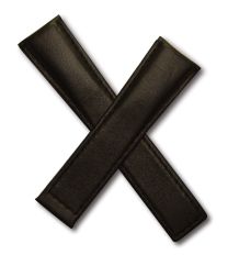 22/18 mm black genuine leather deployment type strap with black stitching to fit TAG Heuer Monaco models listed below - please read clasp fitment notes