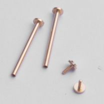 Gold plated screw tube conversion kit for fitting leather straps to TAG Heuer S/el mid-sized models as listed below