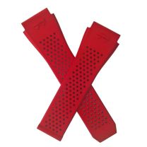 Vibrant Red FKM rubber quick release watch strap to fit TAG Heuer Connected E3 & E4 45 mm smartwatch models
