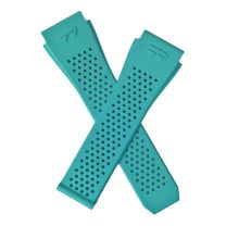 Turquoise FKM rubber quick release watch strap to fit TAG Heuer Connected E3 & E4 45 mm smartwatch models