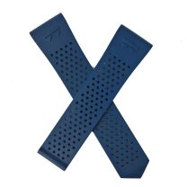 Deep Blue FKM rubber quick release watch strap to fit TAG Heuer Connected E4 42 mm smartwatch models