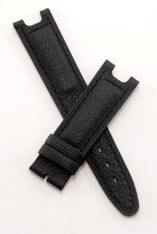 Black Buffalo Grain leather strap with black stitching to fit TAG Heuer S/el gents models listed below