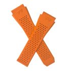 Dayglo Orange FKM rubber quick release watch strap to fit TAG Heuer Connected E3 & E4 45 mm smartwatch models