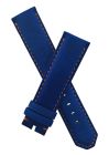 Blue suede pin buckle strap with orange stitching to fit TAG Heuer F1 models with 21.5 & 22 mm lug widths