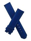 Blue suede pin buckle strap with turquoise stitching to fit TAG Heuer F1 models with 21.5 & 22 mm lug widths