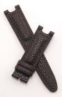 Dark Brown Buffalo Grain leather strap with brown stitching to fit TAG Heuer S/el gents models listed below