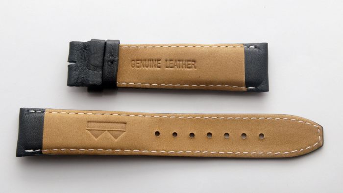 Black classic leather strap band 20 mm for TAG Heuer 2000 Series