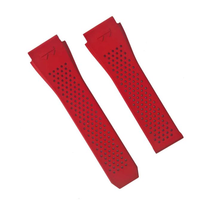 TAG Heuer コネクテッドe3 e4用 レッド シリコンバンド Red rubber watch strap band for TAG Heuer Connected E3 E4
