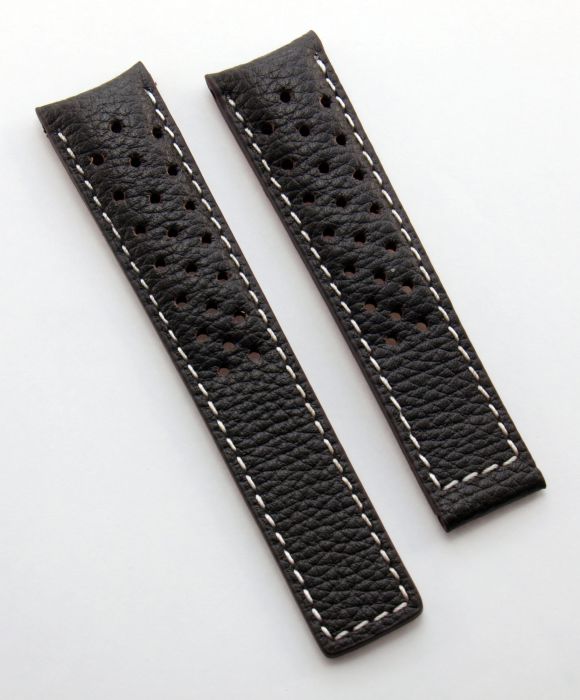 Leather watch strap band for TAG Heuer Carrera